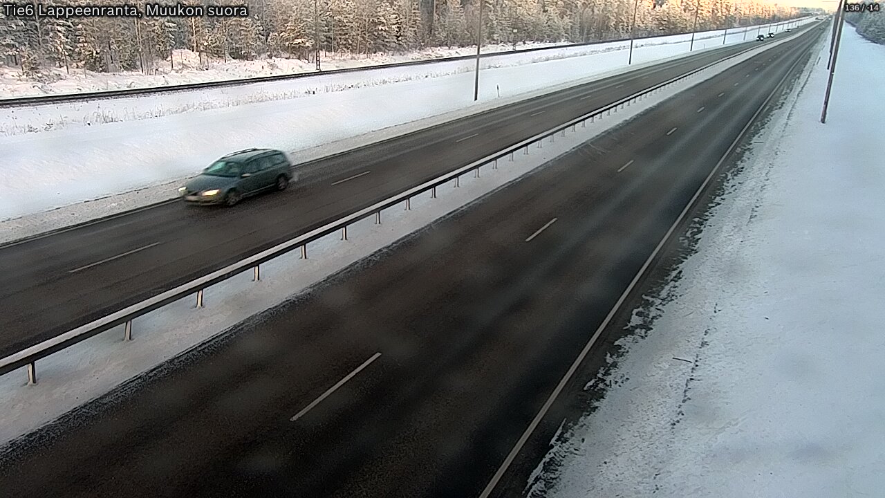 Kelikamerat Kuva Tie 6 Lappeenranta, Muukon suora, Lappeenranta, Etelä-Karjala