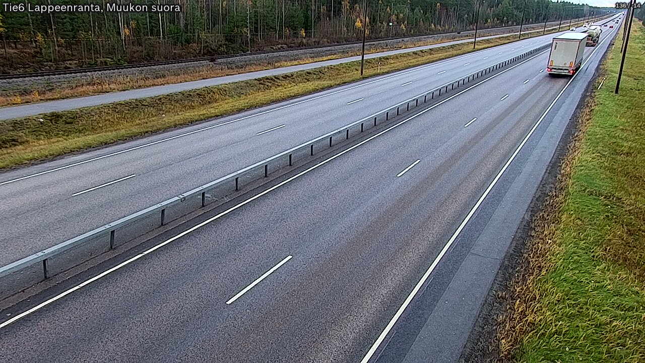 Kelikamerat Kuva Tie 6 Lappeenranta, Muukon suora, Lappeenranta, Etelä-Karjala