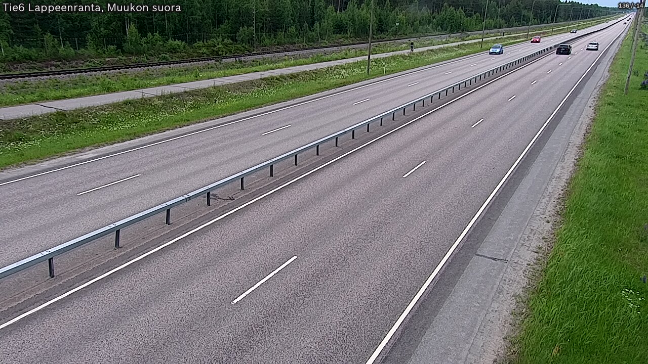 Kelikamerat Kuva Tie 6 Lappeenranta, Muukon suora, Lappeenranta, Etelä-Karjala
