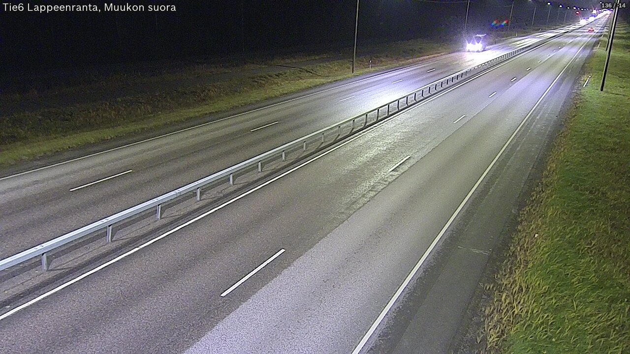 Weather Camera Image Tie 6 Villmanstrand, Muukko rakan, Lappeenranta, Etelä-Karjala