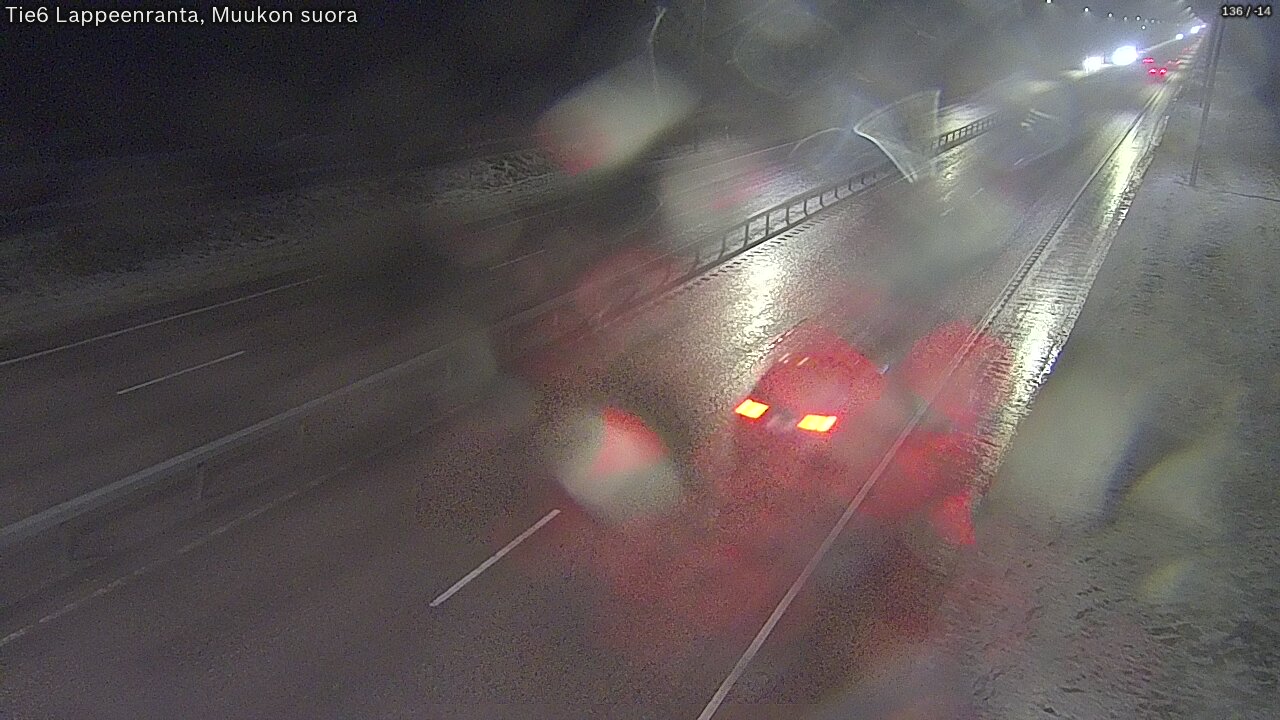 Weather Camera Image Tie 6 Villmanstrand, Muukko rakan, Lappeenranta, Etelä-Karjala