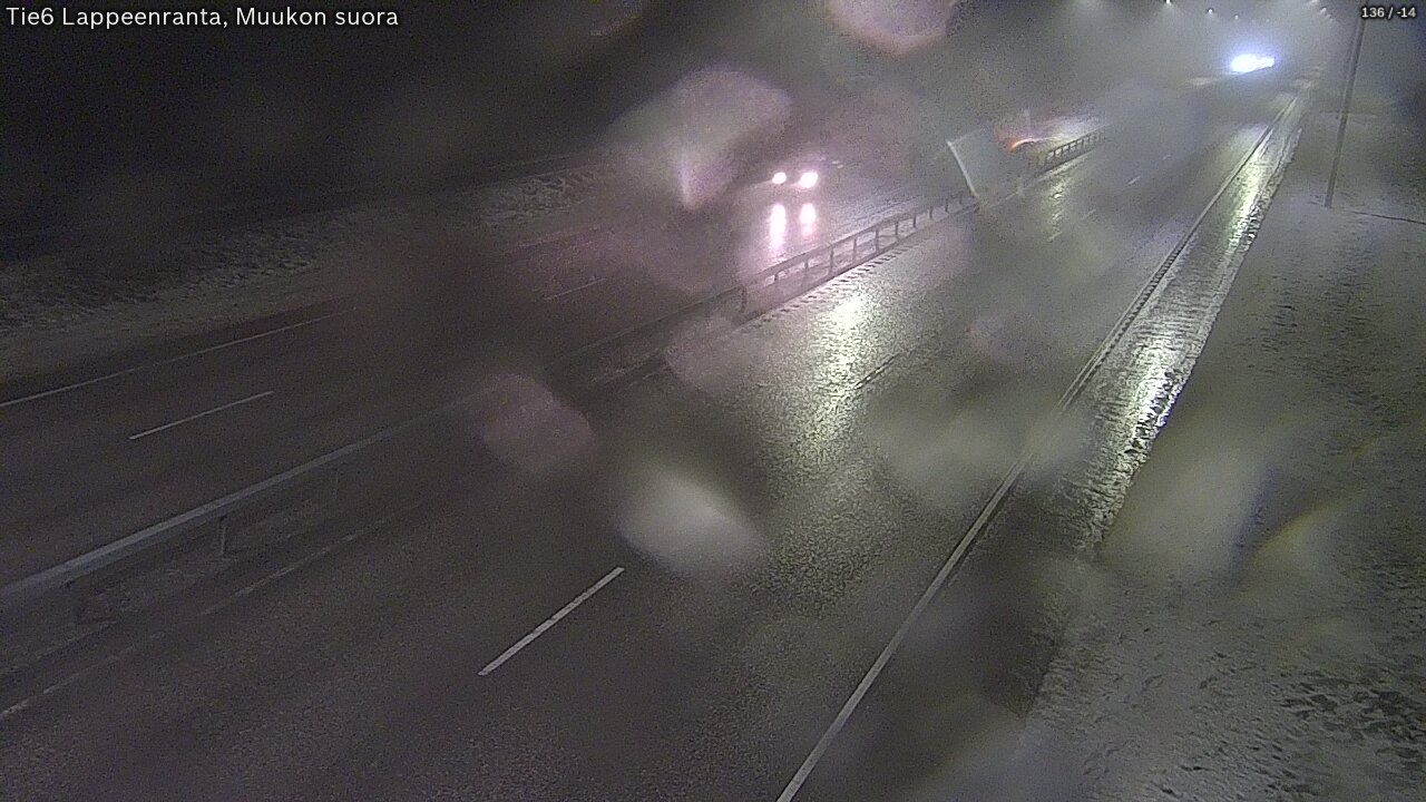 Weather Camera Image Tie 6 Villmanstrand, Muukko rakan, Lappeenranta, Etelä-Karjala
