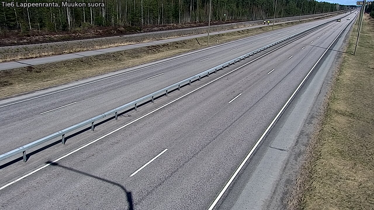 Weather Camera Image Tie 6 Villmanstrand, Muukko rakan, Lappeenranta, Etelä-Karjala