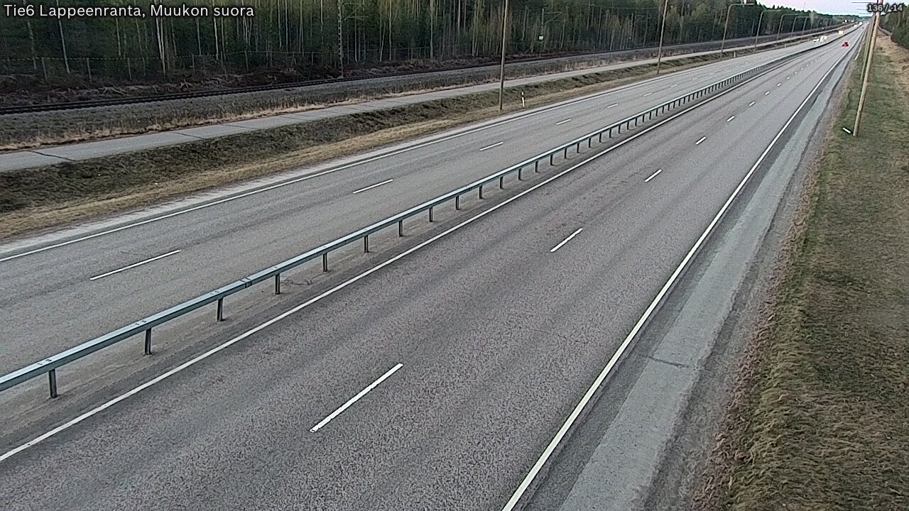 Weather Camera Image Tie 6 Villmanstrand, Muukko rakan, Lappeenranta, Etelä-Karjala