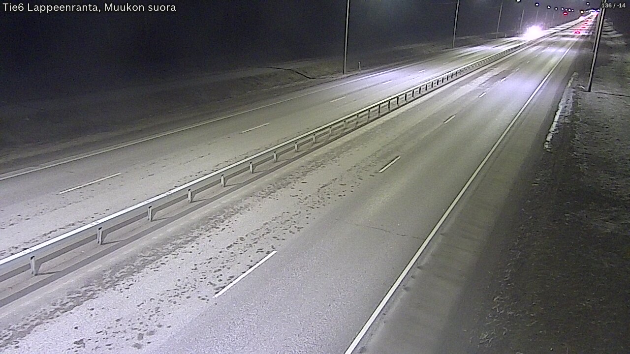Weather Camera Image Road 6 Lappeenranta, Muukko straight, Lappeenranta, Etelä-Karjala