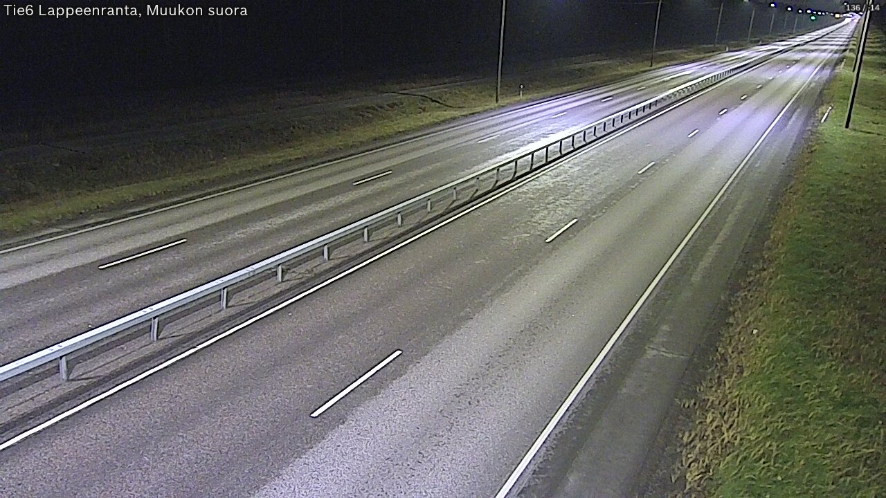Weather Camera Image Tie 6 Villmanstrand, Muukko rakan, Lappeenranta, Etelä-Karjala
