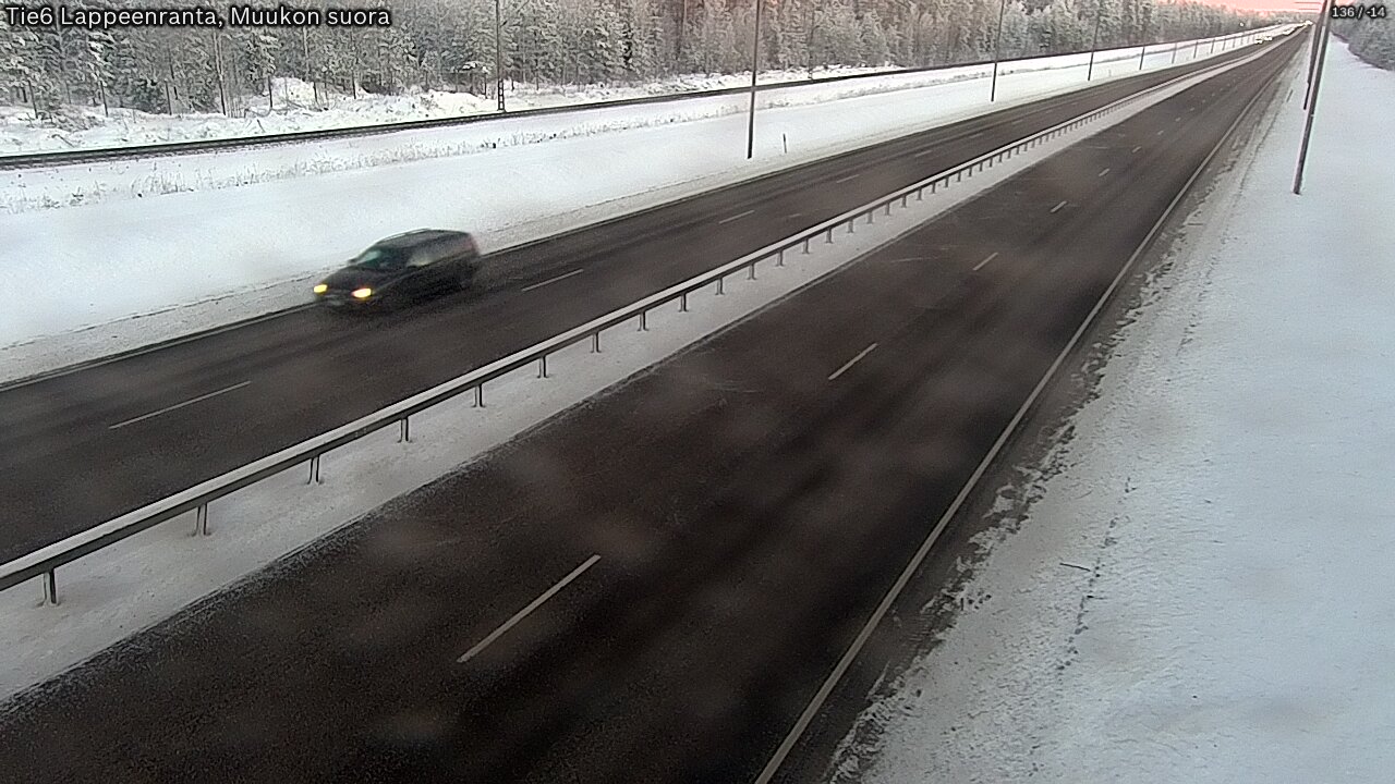 Kelikamerat Kuva Tie 6 Lappeenranta, Muukon suora, Lappeenranta, Etelä-Karjala