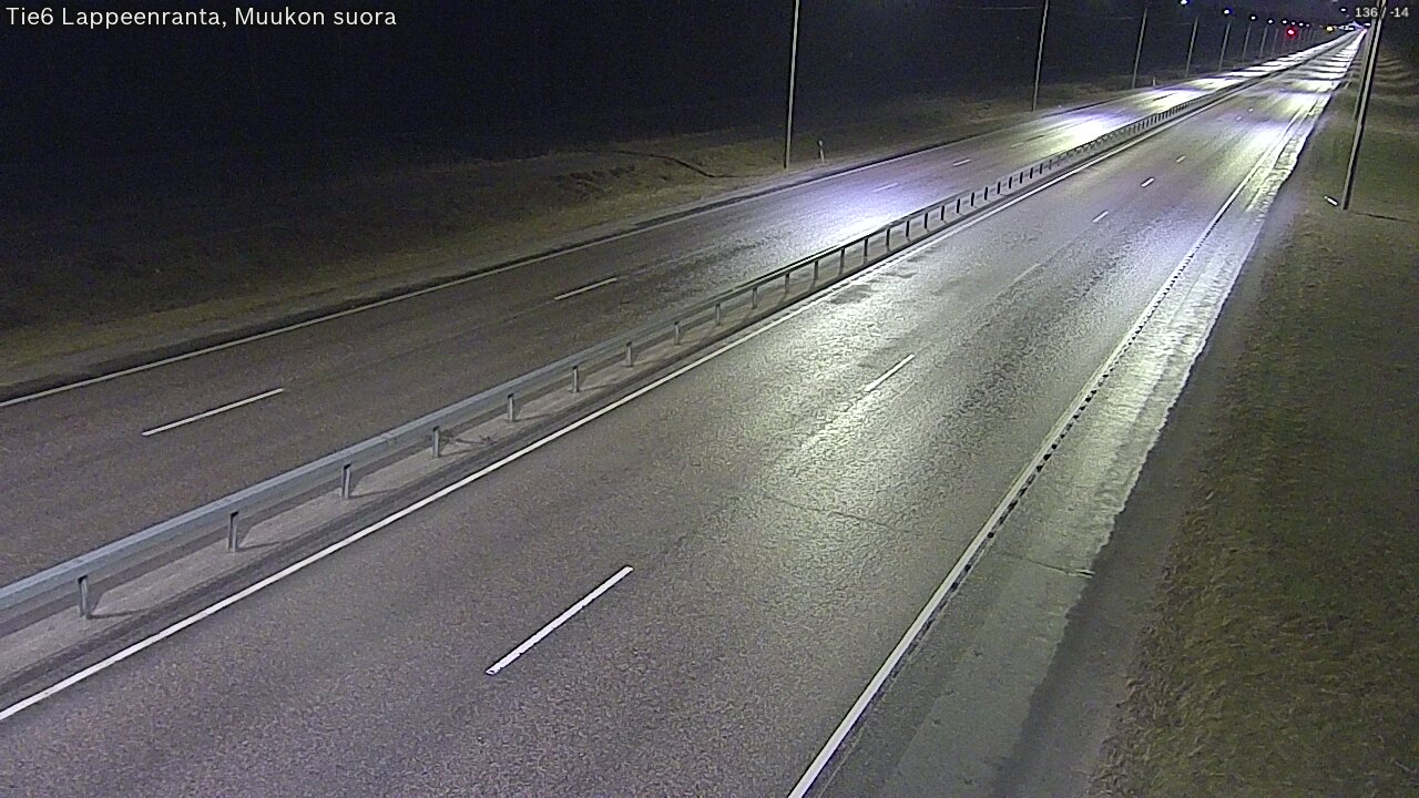 Weather Camera Image Tie 6 Villmanstrand, Muukko rakan, Lappeenranta, Etelä-Karjala