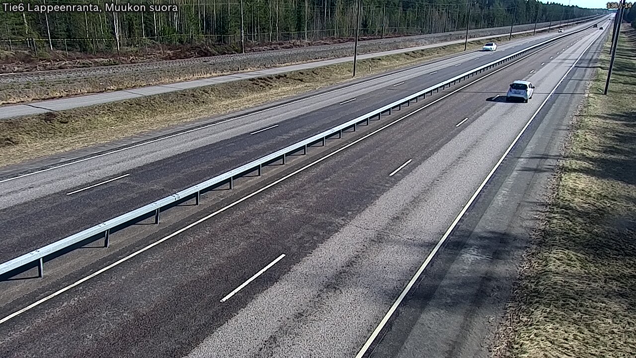 Weather Camera Image Tie 6 Villmanstrand, Muukko rakan, Lappeenranta, Etelä-Karjala