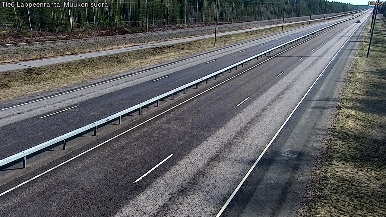 Weather Camera Image Tie 6 Villmanstrand, Muukko rakan, Lappeenranta, Etelä-Karjala