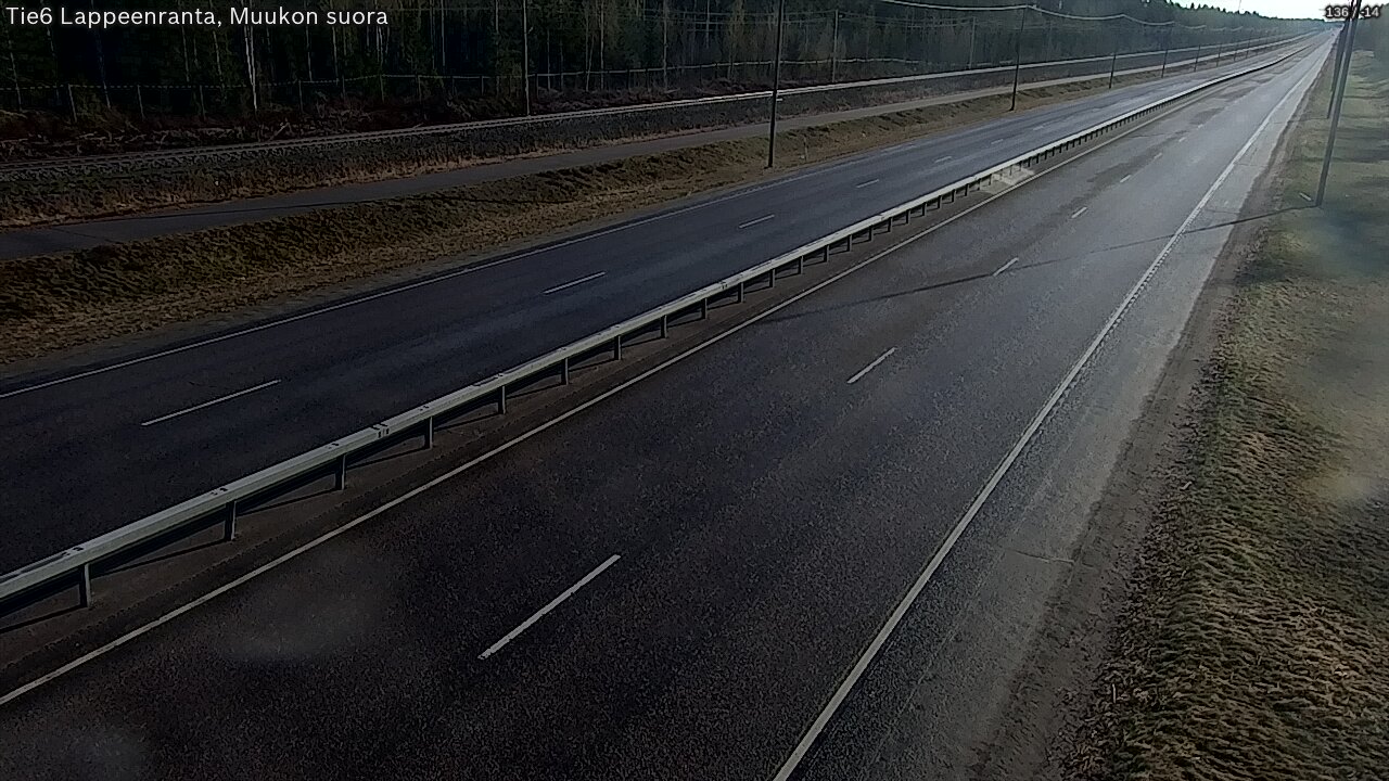 Weather Camera Image Tie 6 Villmanstrand, Muukko rakan, Lappeenranta, Etelä-Karjala