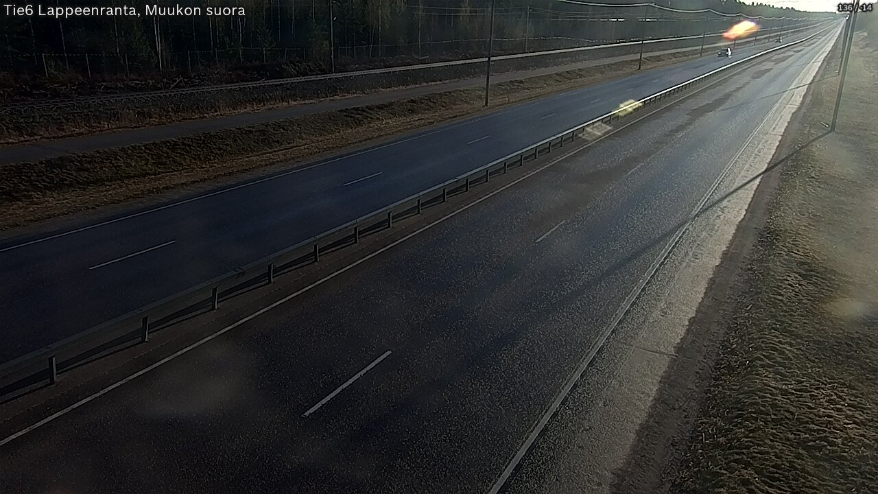 Weather Camera Image Tie 6 Villmanstrand, Muukko rakan, Lappeenranta, Etelä-Karjala