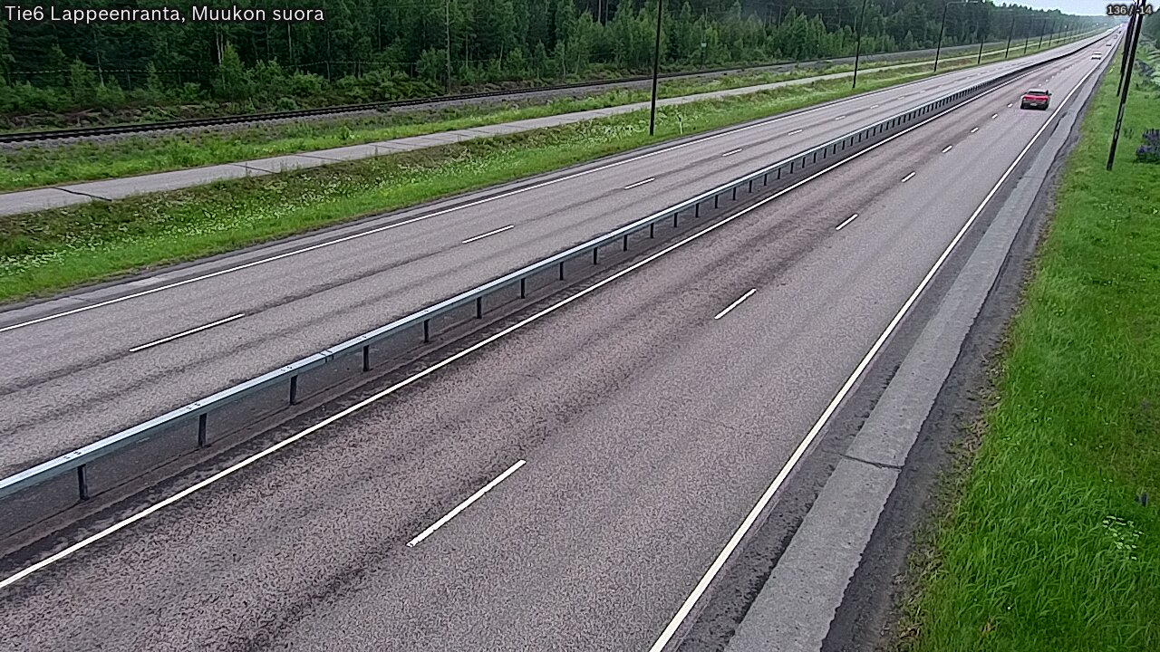 Weather Camera Image Tie 6 Villmanstrand, Muukko rakan, Lappeenranta, Etelä-Karjala