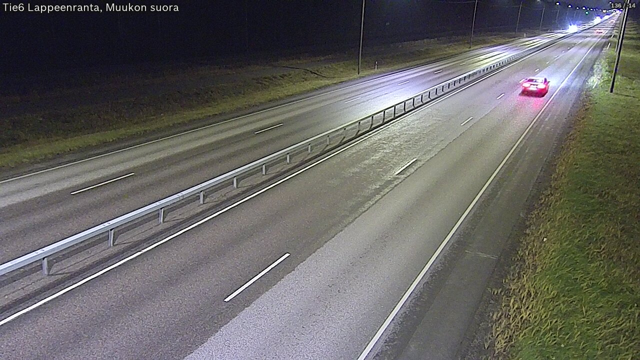 Weather Camera Image Tie 6 Villmanstrand, Muukko rakan, Lappeenranta, Etelä-Karjala