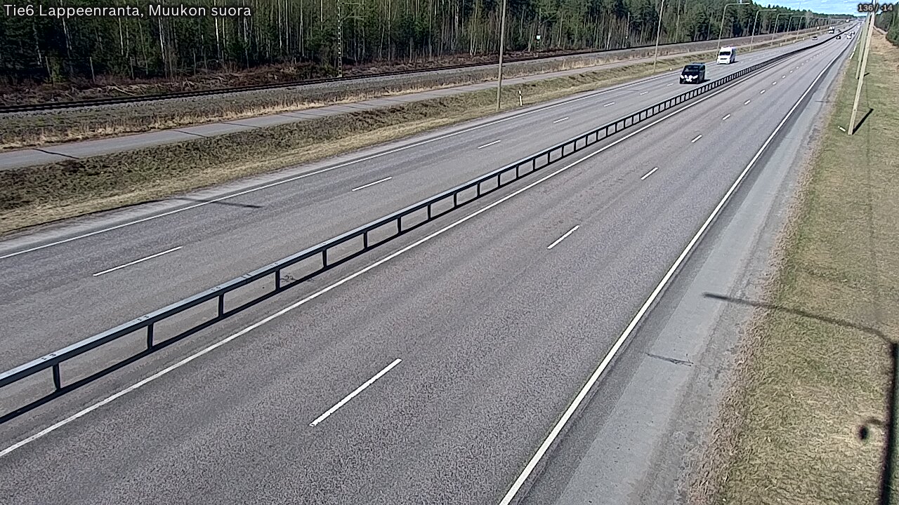 Weather Camera Image Tie 6 Villmanstrand, Muukko rakan, Lappeenranta, Etelä-Karjala