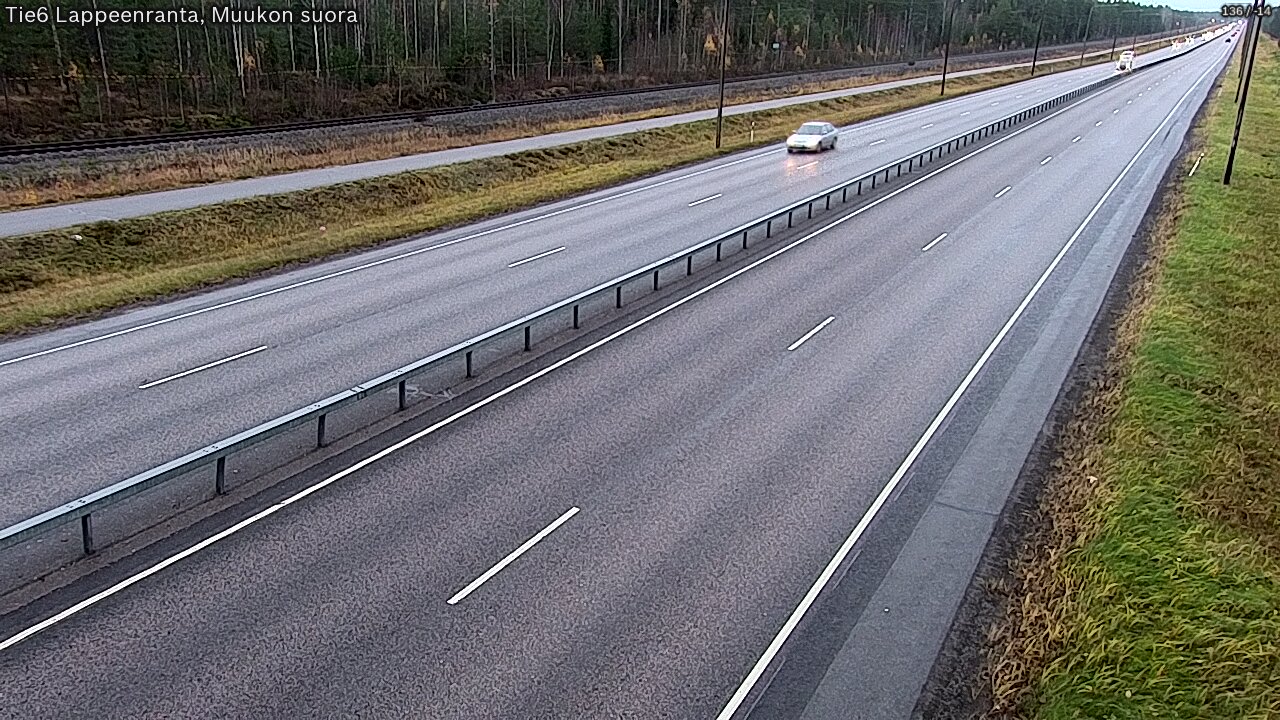 Weather Camera Image Tie 6 Villmanstrand, Muukko rakan, Lappeenranta, Etelä-Karjala