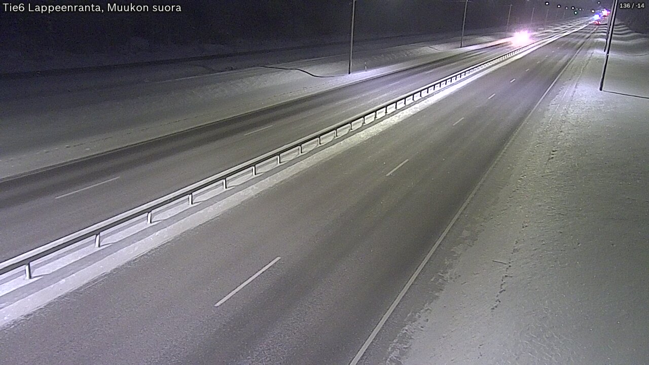 Weather Camera Image Tie 6 Villmanstrand, Muukko rakan, Lappeenranta, Etelä-Karjala