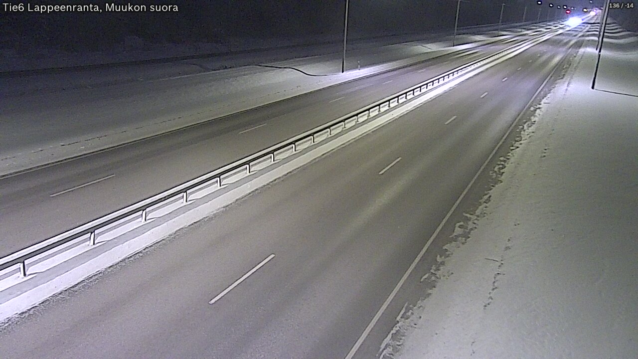 Kelikamerat Kuva Tie 6 Lappeenranta, Muukon suora, Lappeenranta, Etelä-Karjala