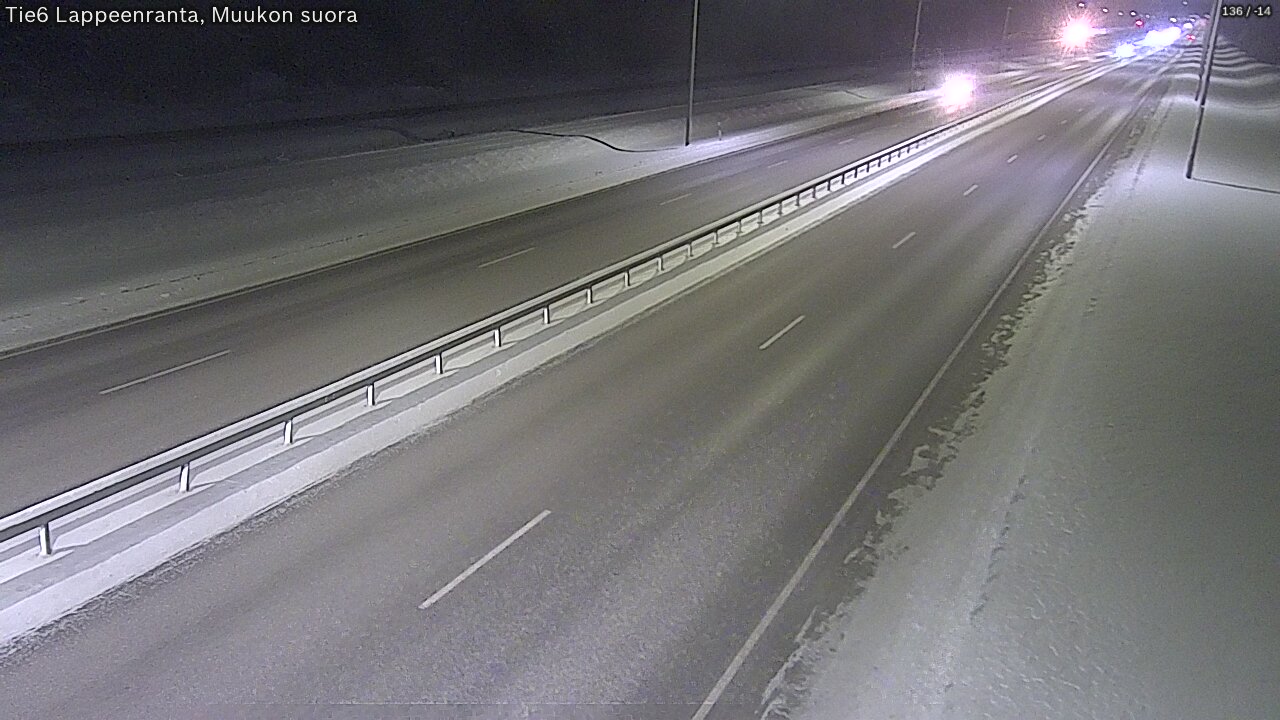 Kelikamerat Kuva Tie 6 Lappeenranta, Muukon suora, Lappeenranta, Etelä-Karjala