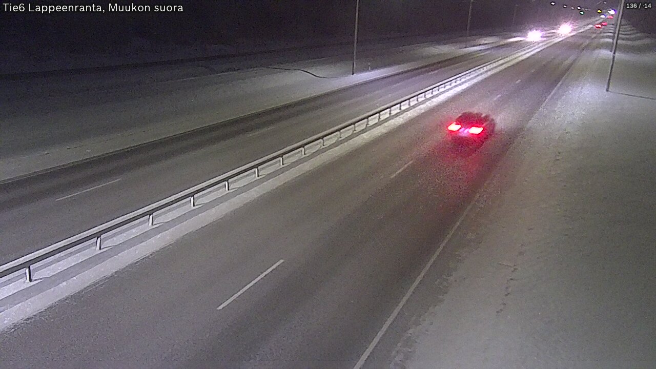 Weather Camera Image Tie 6 Villmanstrand, Muukko rakan, Lappeenranta, Etelä-Karjala