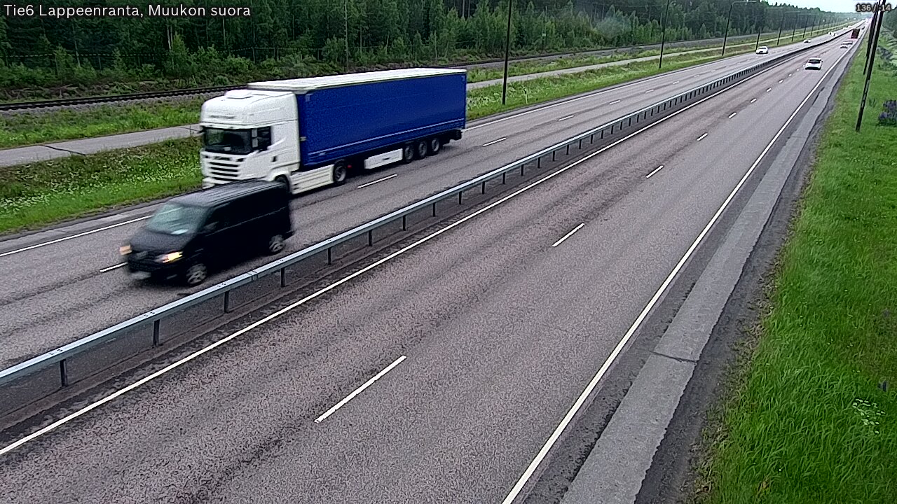 Weather Camera Image Tie 6 Villmanstrand, Muukko rakan, Lappeenranta, Etelä-Karjala