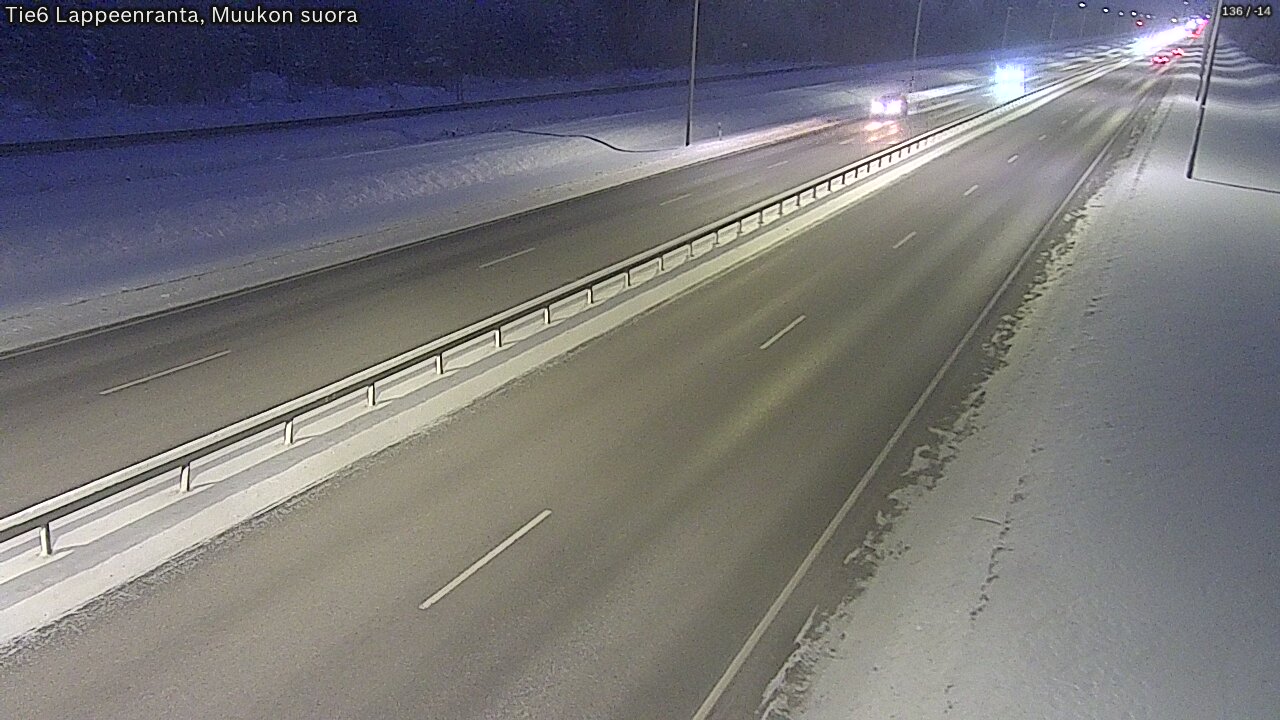 Kelikamerat Kuva Tie 6 Lappeenranta, Muukon suora, Lappeenranta, Etelä-Karjala