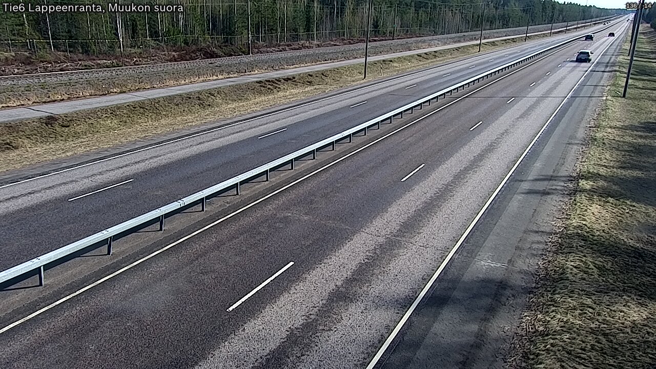 Weather Camera Image Tie 6 Villmanstrand, Muukko rakan, Lappeenranta, Etelä-Karjala