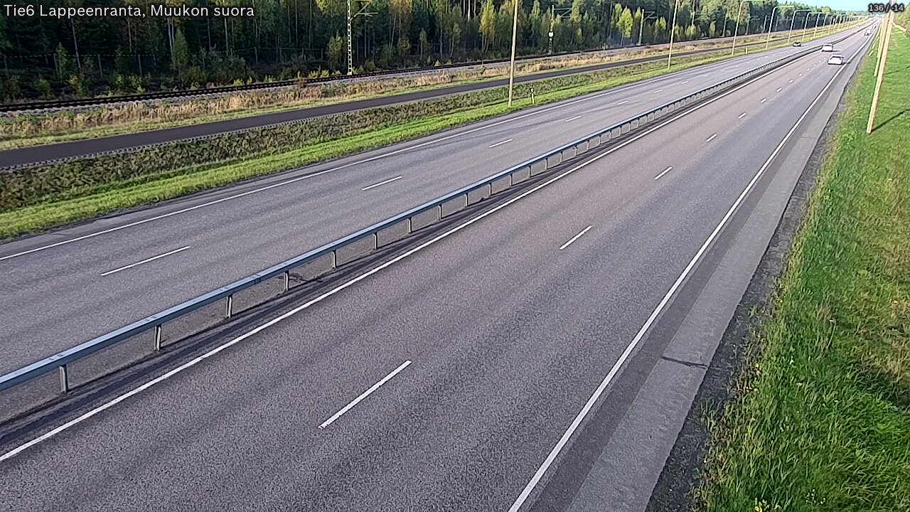 Weather Camera Image Road 6 Lappeenranta, Muukko straight, Lappeenranta, Etelä-Karjala