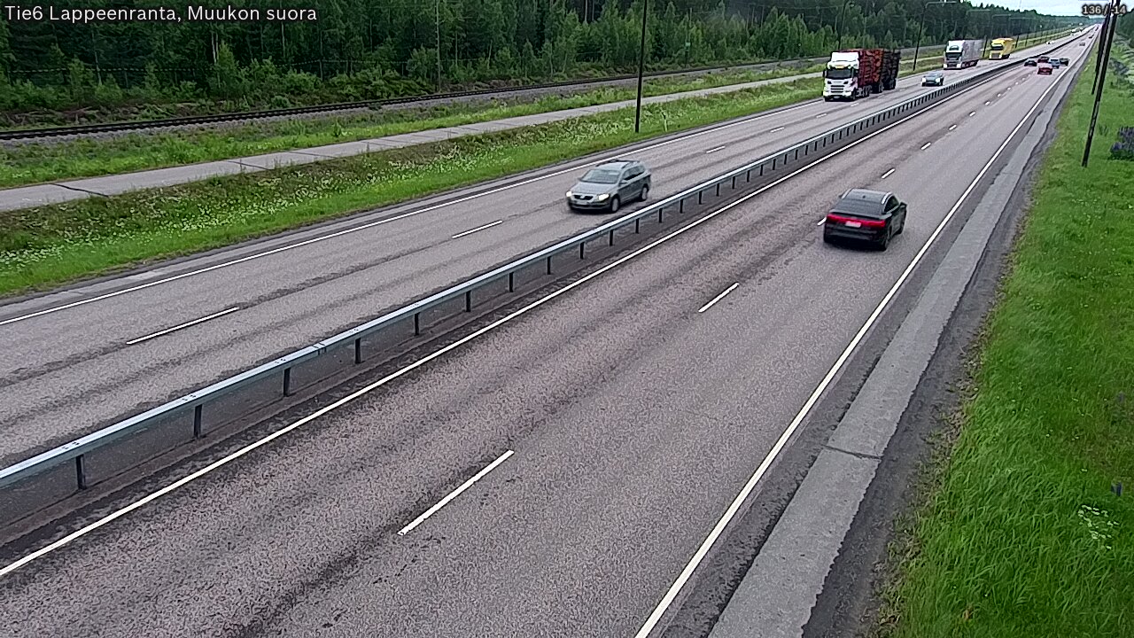 Kelikamerat Kuva Tie 6 Lappeenranta, Muukon suora, Lappeenranta, Etelä-Karjala