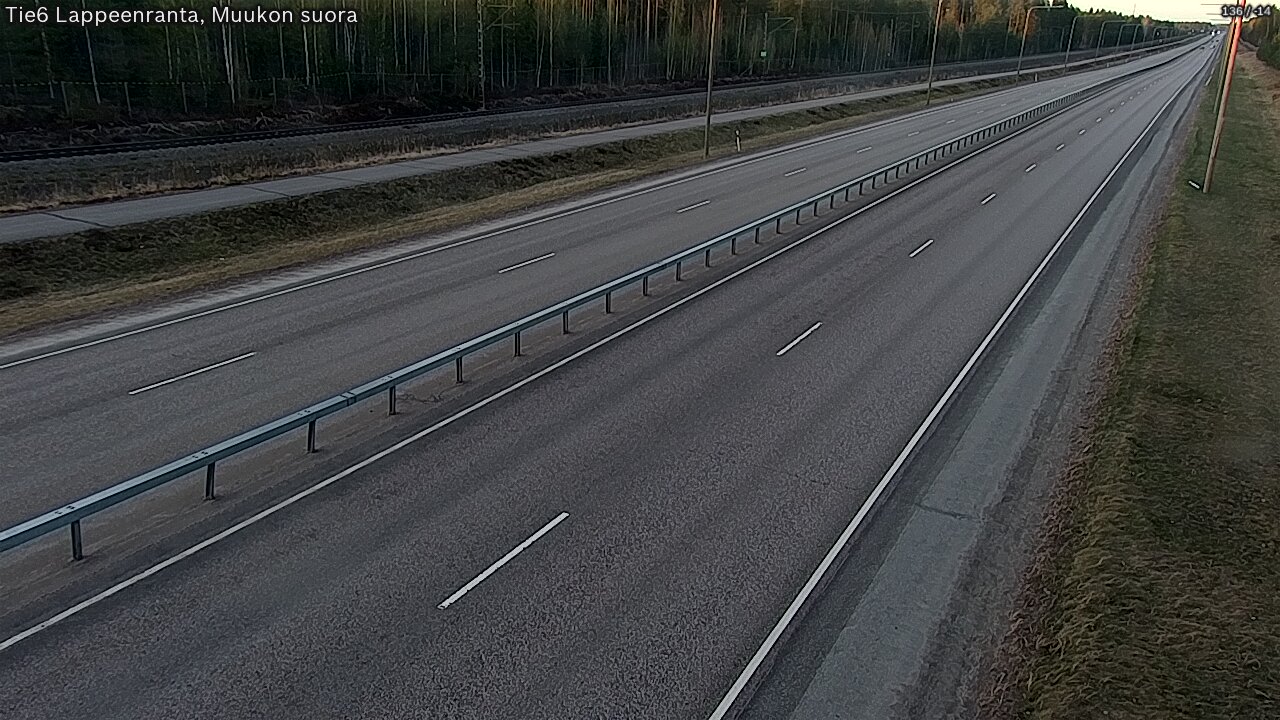 Weather Camera Image Tie 6 Villmanstrand, Muukko rakan, Lappeenranta, Etelä-Karjala