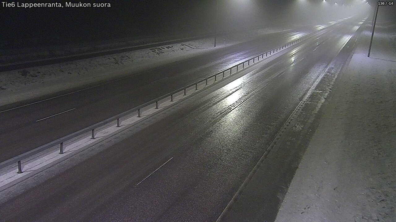 Weather Camera Image Tie 6 Villmanstrand, Muukko rakan, Lappeenranta, Etelä-Karjala