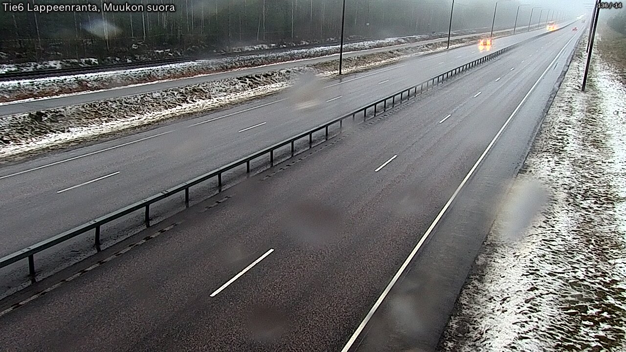 Weather Camera Image Tie 6 Villmanstrand, Muukko rakan, Lappeenranta, Etelä-Karjala