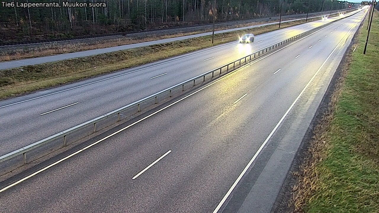 Weather Camera Image Tie 6 Villmanstrand, Muukko rakan, Lappeenranta, Etelä-Karjala