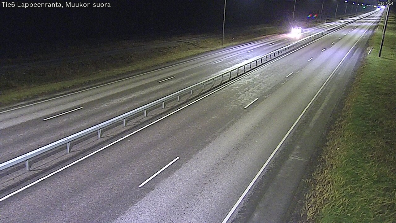 Weather Camera Image Tie 6 Villmanstrand, Muukko rakan, Lappeenranta, Etelä-Karjala