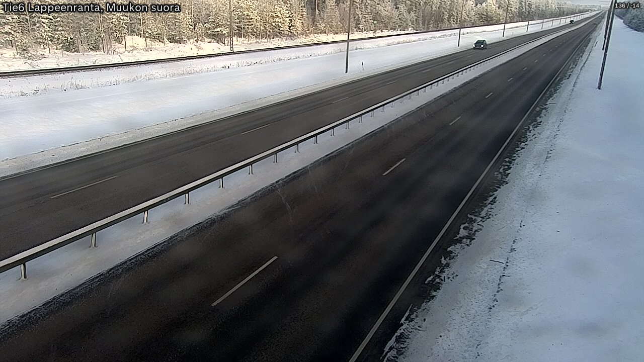 Kelikamerat Kuva Tie 6 Lappeenranta, Muukon suora, Lappeenranta, Etelä-Karjala