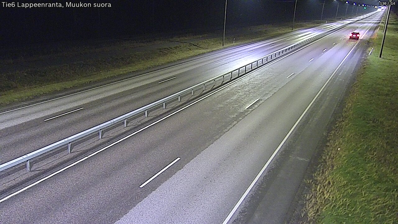 Weather Camera Image Tie 6 Villmanstrand, Muukko rakan, Lappeenranta, Etelä-Karjala