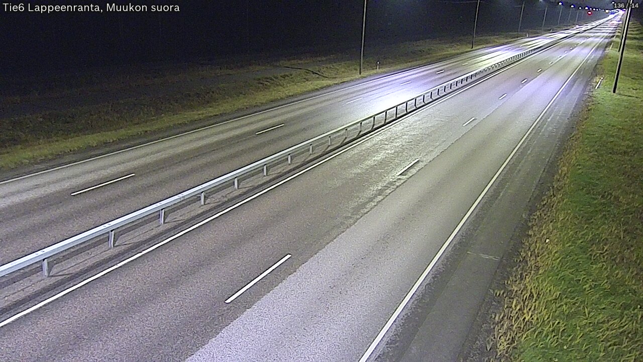 Weather Camera Image Tie 6 Villmanstrand, Muukko rakan, Lappeenranta, Etelä-Karjala