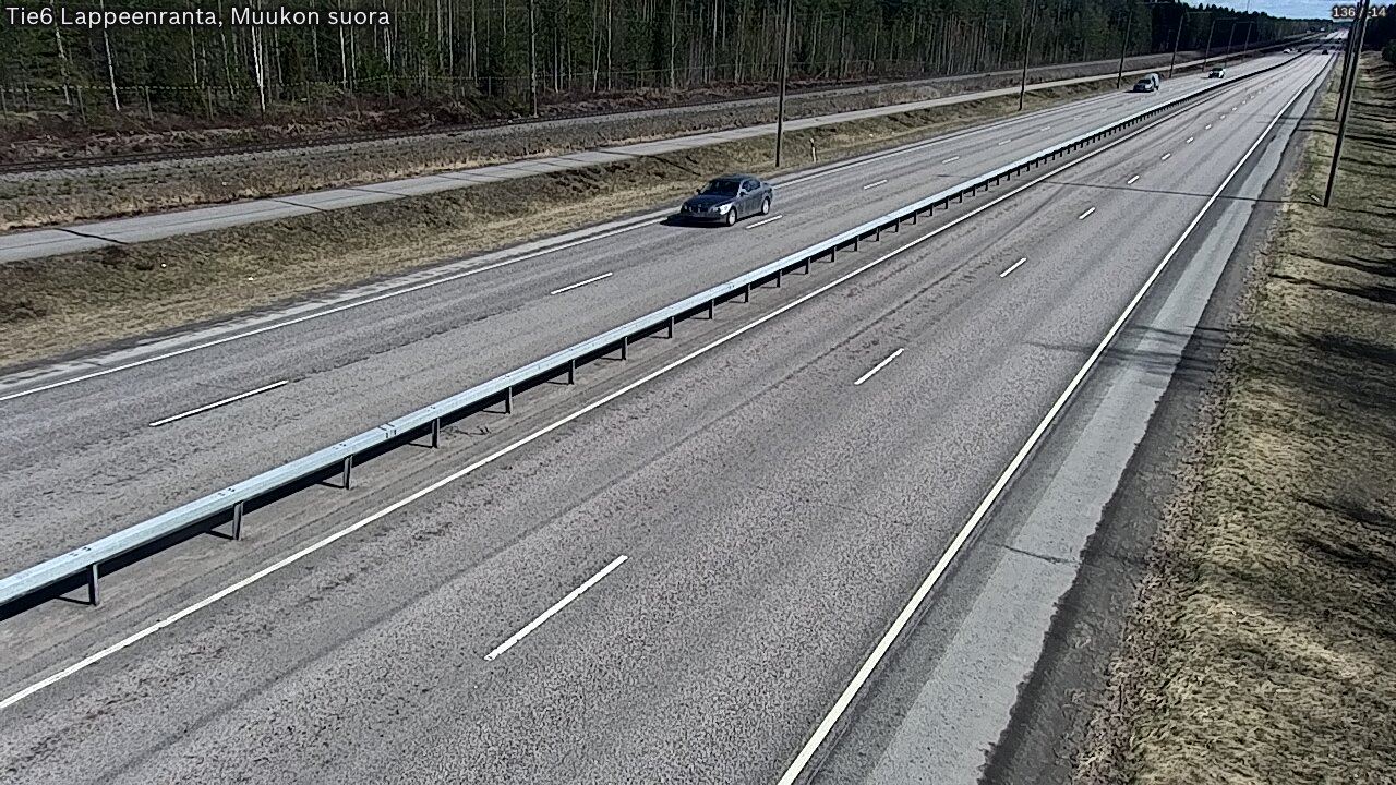 Weather Camera Image Tie 6 Villmanstrand, Muukko rakan, Lappeenranta, Etelä-Karjala
