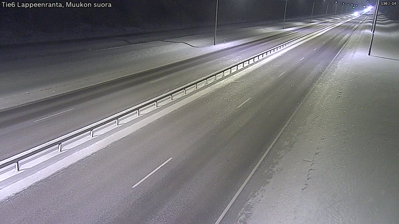 Weather Camera Image Tie 6 Villmanstrand, Muukko rakan, Lappeenranta, Etelä-Karjala
