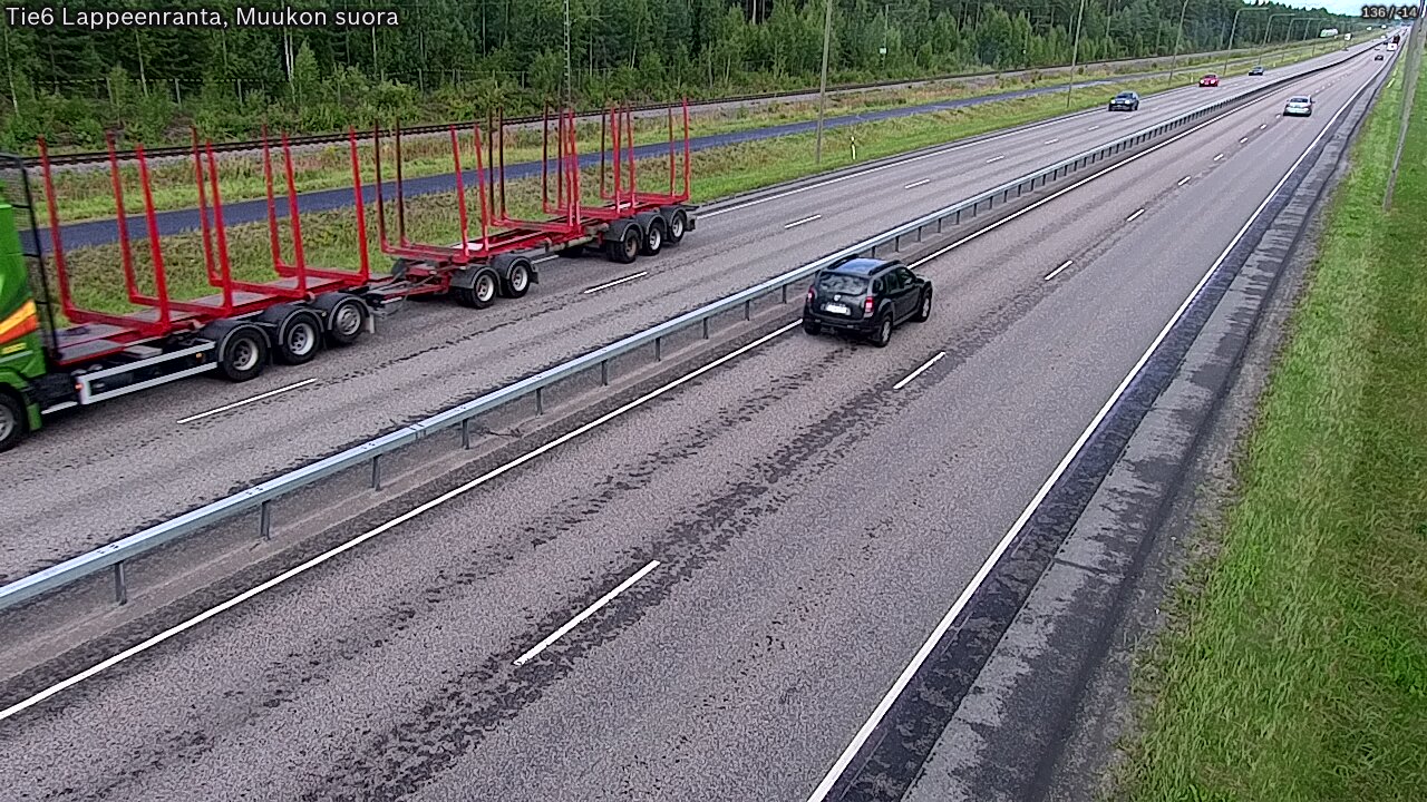 Kelikamerat Kuva Tie 6 Lappeenranta, Muukon suora, Lappeenranta, Etelä-Karjala