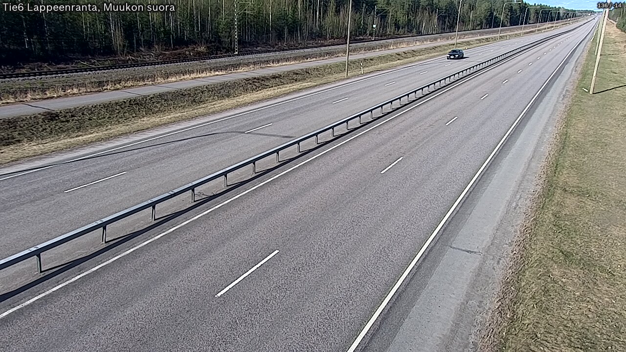 Weather Camera Image Tie 6 Villmanstrand, Muukko rakan, Lappeenranta, Etelä-Karjala