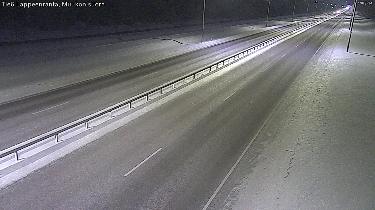 Weather Camera Image Tie 6 Villmanstrand, Muukko rakan, Lappeenranta, Etelä-Karjala