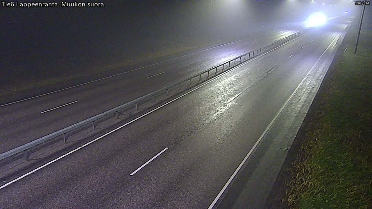 Kelikamerat Kuva Tie 6 Lappeenranta, Muukon suora, Lappeenranta, Etelä-Karjala