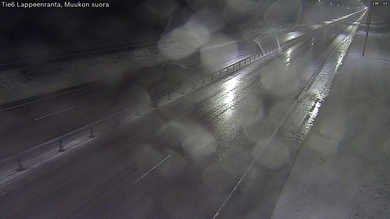 Weather Camera Image Tie 6 Villmanstrand, Muukko rakan, Lappeenranta, Etelä-Karjala