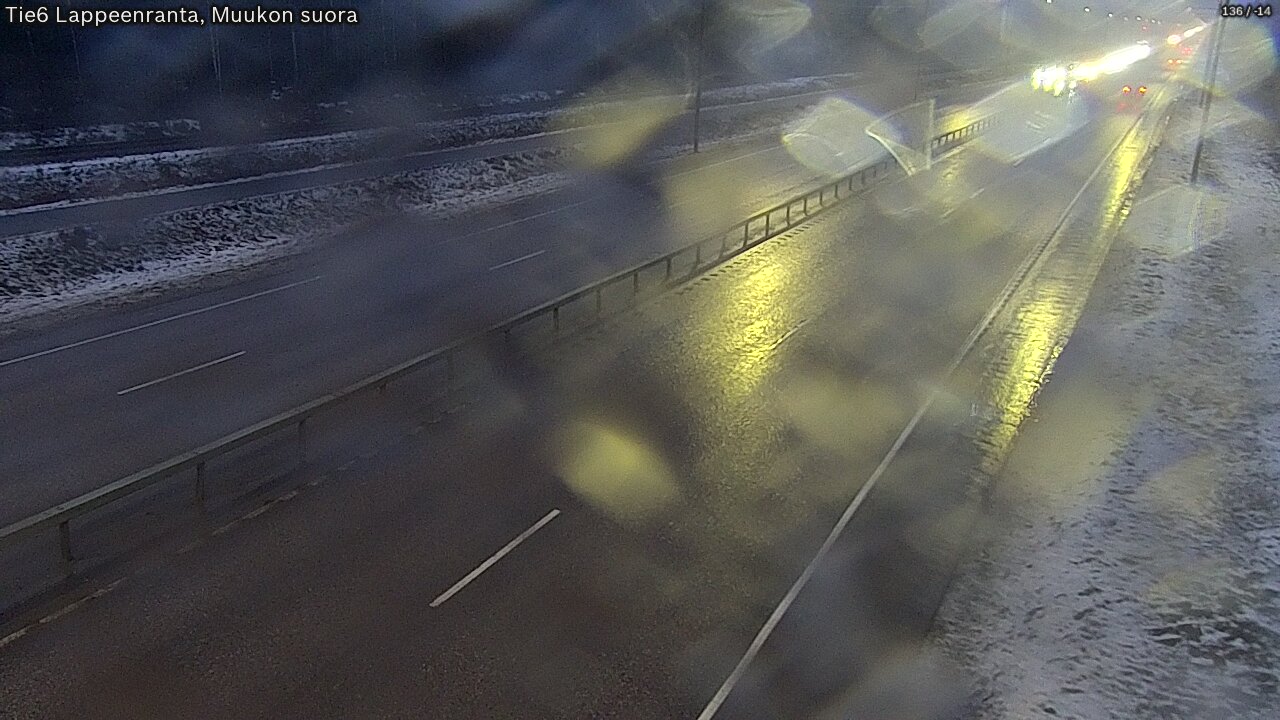 Weather Camera Image Tie 6 Villmanstrand, Muukko rakan, Lappeenranta, Etelä-Karjala