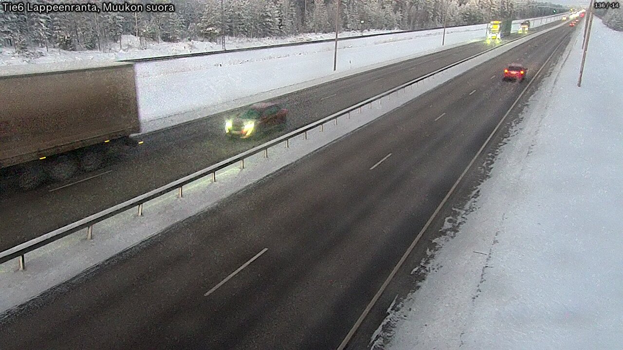 Kelikamerat Kuva Tie 6 Lappeenranta, Muukon suora, Lappeenranta, Etelä-Karjala