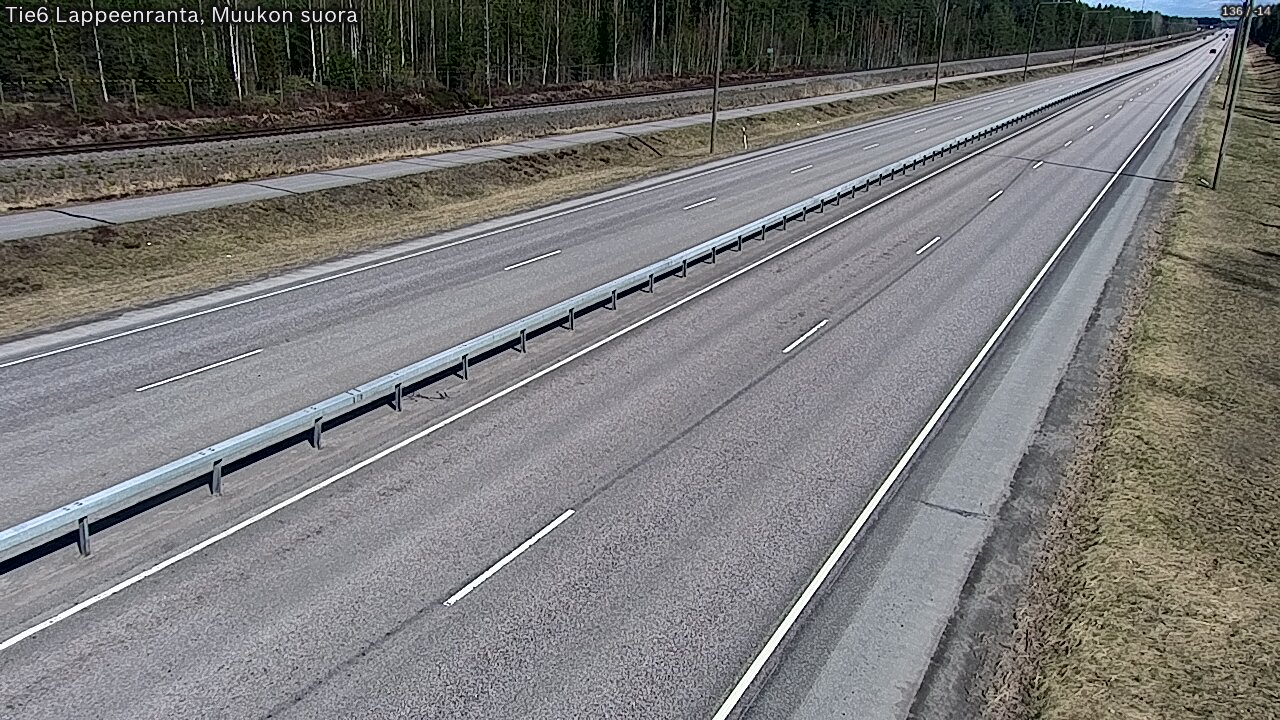 Weather Camera Image Tie 6 Villmanstrand, Muukko rakan, Lappeenranta, Etelä-Karjala