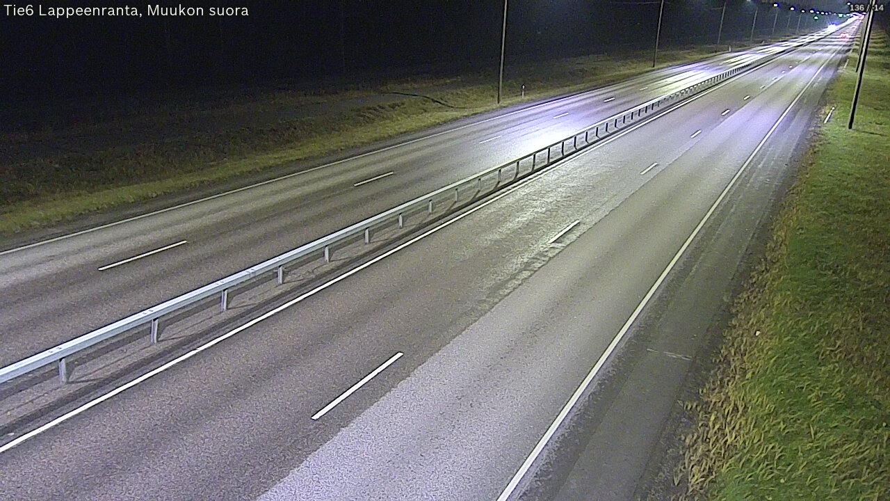 Weather Camera Image Tie 6 Villmanstrand, Muukko rakan, Lappeenranta, Etelä-Karjala