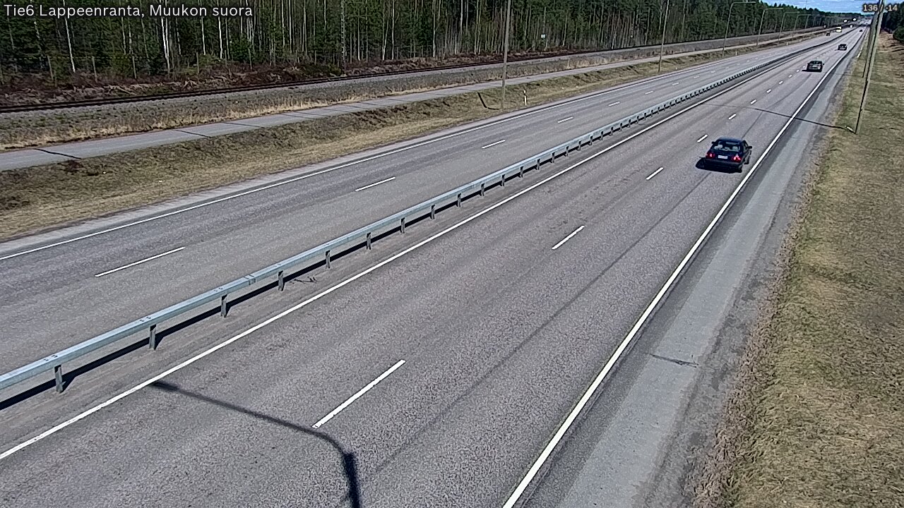 Weather Camera Image Tie 6 Villmanstrand, Muukko rakan, Lappeenranta, Etelä-Karjala