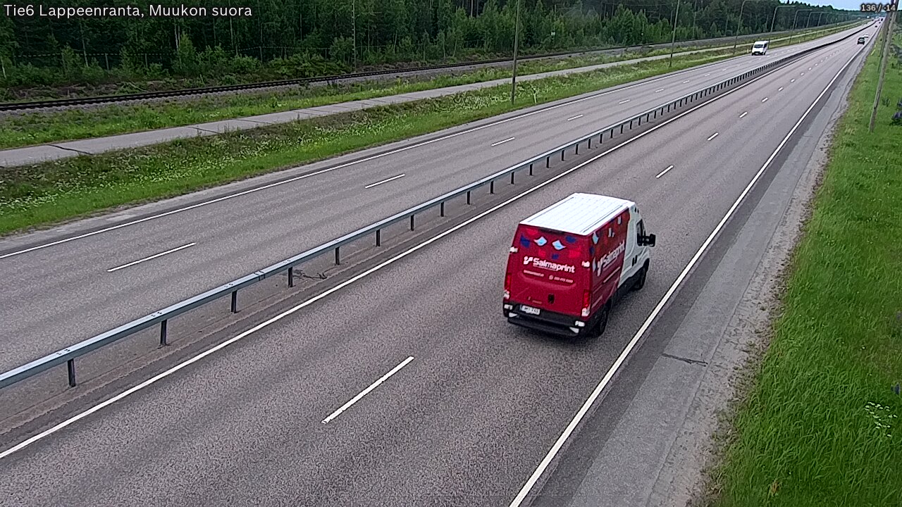 Kelikamerat Kuva Tie 6 Lappeenranta, Muukon suora, Lappeenranta, Etelä-Karjala